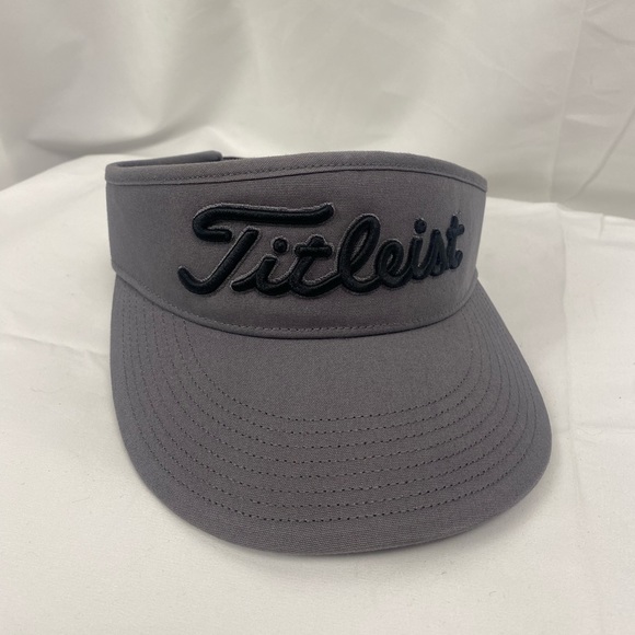 Titleist Accessories Titleist Golf Visor Mens Grey Adjustable